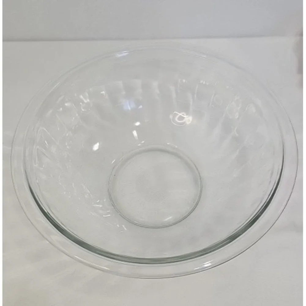 PYREX #325 VTG 1975 Clear Mixing Bowl‎ - 2.5L - Made in USA Glass -Used